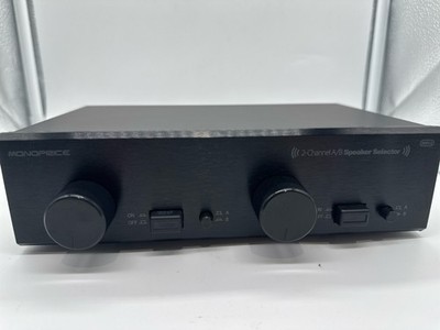 Monoprice 108231 2-Channel A/B Speaker Selector Volume Control 14AWG Black