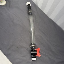 Racing Fuel Jug Hose with Ball Valve Shut off  Bender, 15 Inch Fuel Filler