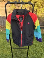 Burton Colorblock Youth Hart Hooded Snowboard Ski Jacket Kids Medium
