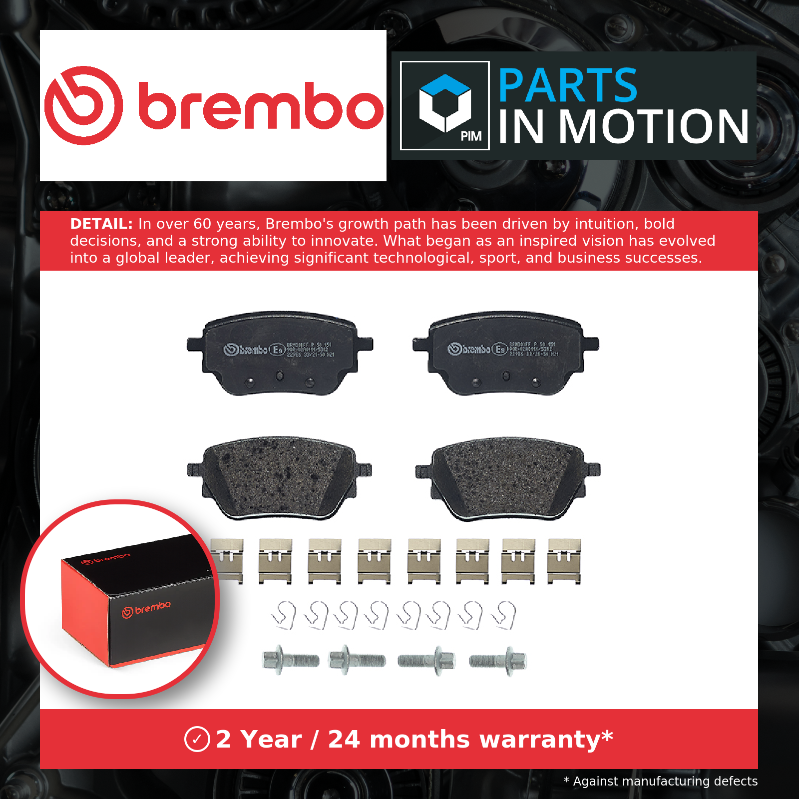 Rear Brake Pad Set Fits Mercedes-Benz A-Class B-Class CLA GLA GLB BREMBO - Image 25