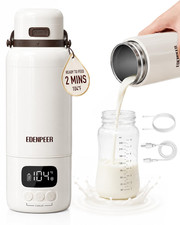 Portable Bottle Warmer for Travel 3X Faster Heating 3" Wide Mouth for Easy C