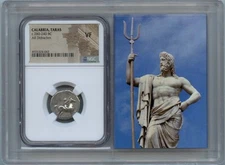 Boy-Dolphin c.281-240 BC CALABRIA, TARAS AR Didrachm NGC VF20