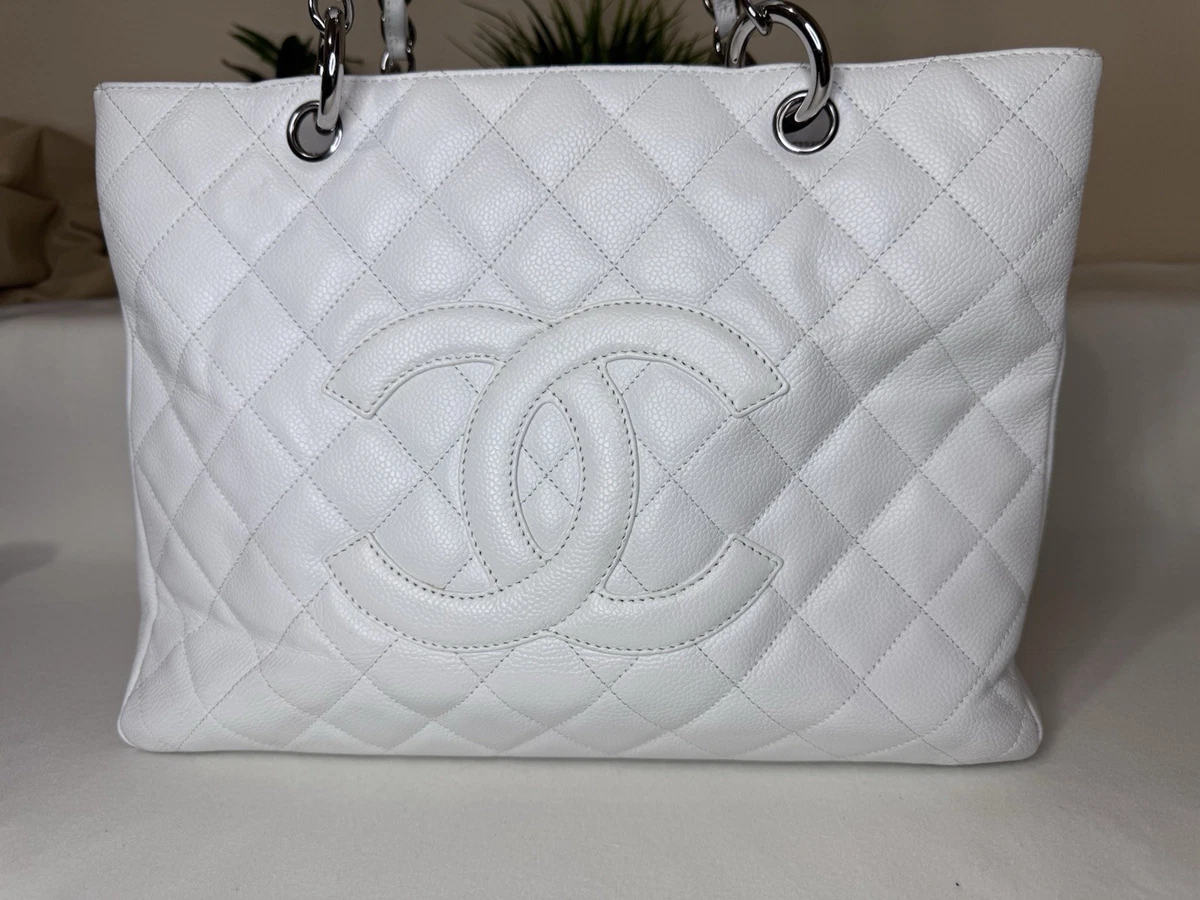 CHANEL ホワイトキャンバスバッグ CHANEL Tote White Bags & Handbags for Women for sale | eBay
