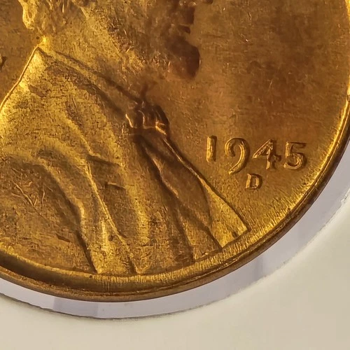 1945 D Lincoln Wheat Cent BU GEM