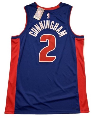 BRAND NEW Blue Nike Swingman Cade Cunningham Detroit Pistons Icon Jersey Size XL