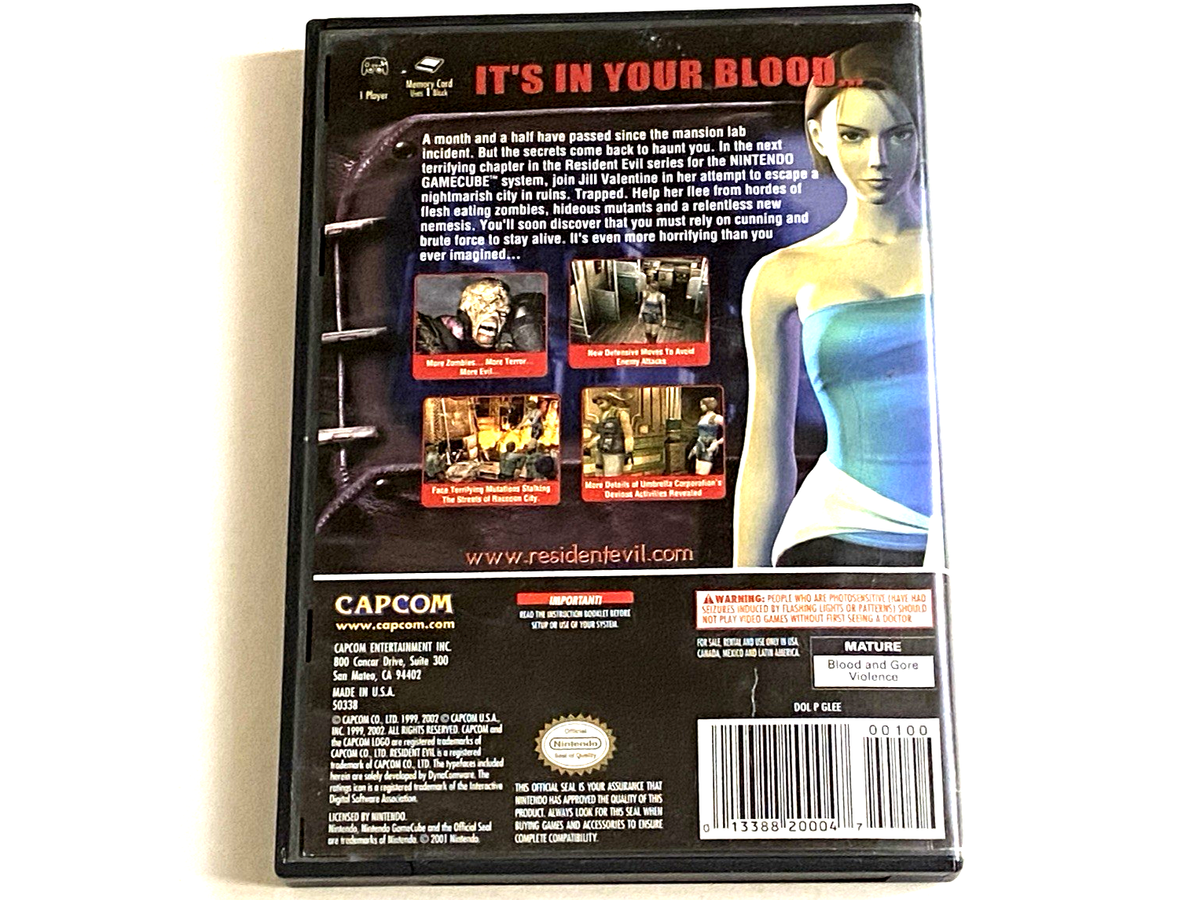 レア　Resident Evil 3 Nemesis カレンダー 2001年版 Resident Evil 3 Nemesis PS1 Manual Only NO GAME PlayStation 1