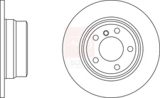 2x Brake Discs Pair Solid fits BMW X5 E53 4.4 Rear 00 to 03 323mm Set Apec Blue