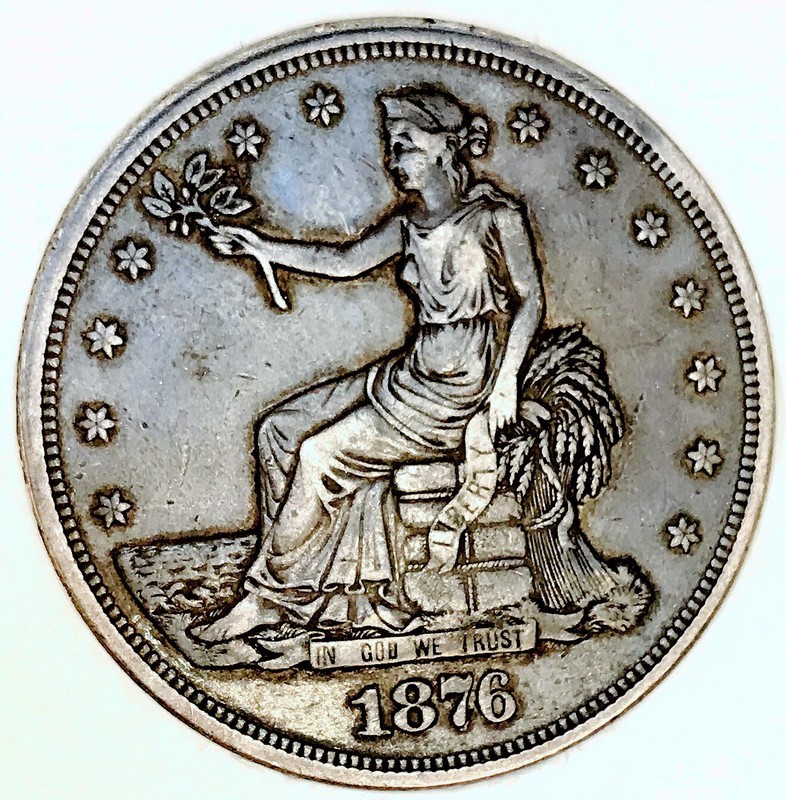 1876 TRADE DOLLAR**TOUGH FIND**ORIGINAL PIECE*HIGHLY SOUGHT AFTER COIN*NR #64923