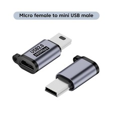1PC Micro USB to Mini USB Adapter Cable Fast Data Charging Converter Sync 1