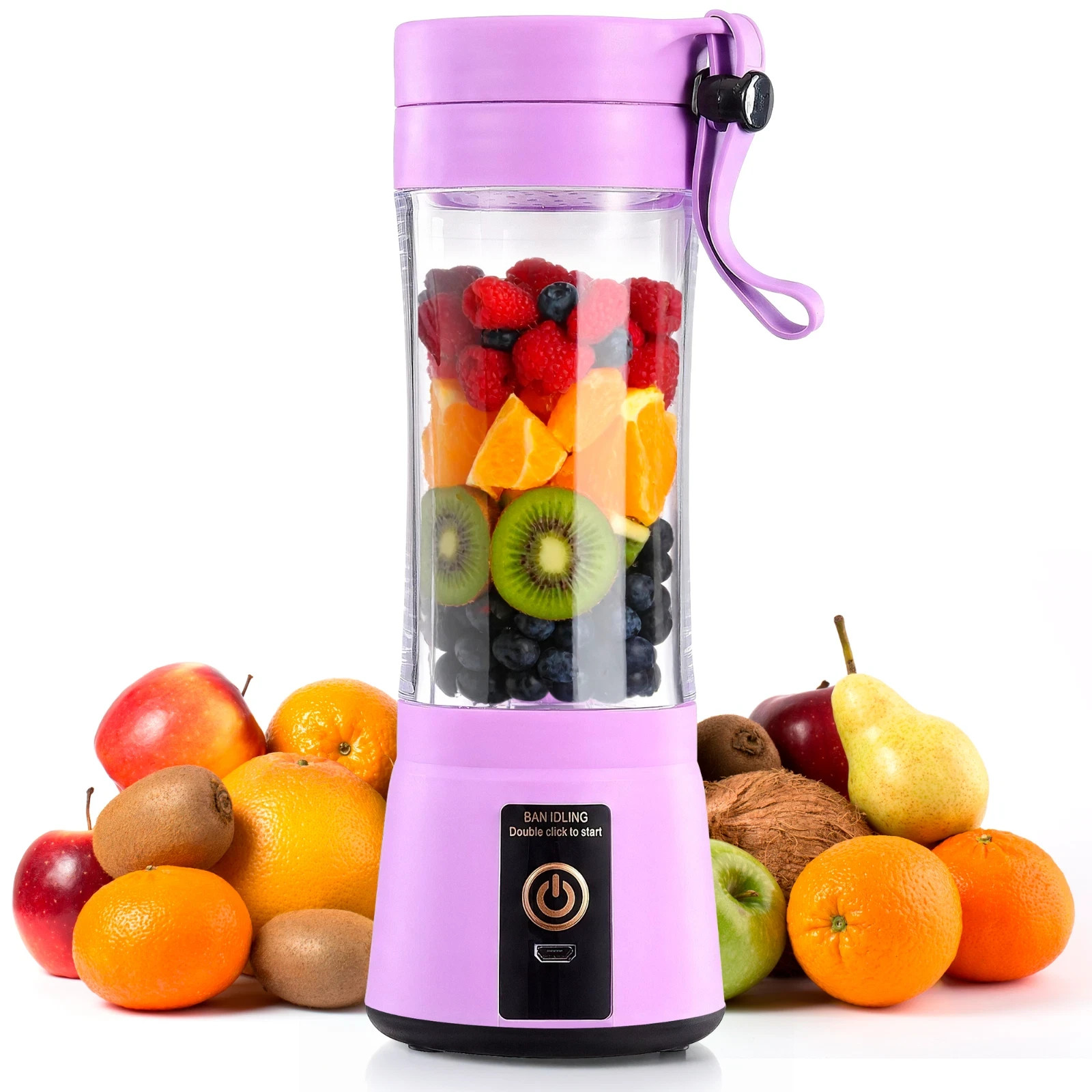 Portable USB Rechargeable Personal Blender Mini Mixer for Protein Shakes & Smoot