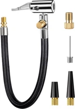 Tire Chuck Hose Quick Connect Valve Extension Presta Adapter Pump Set