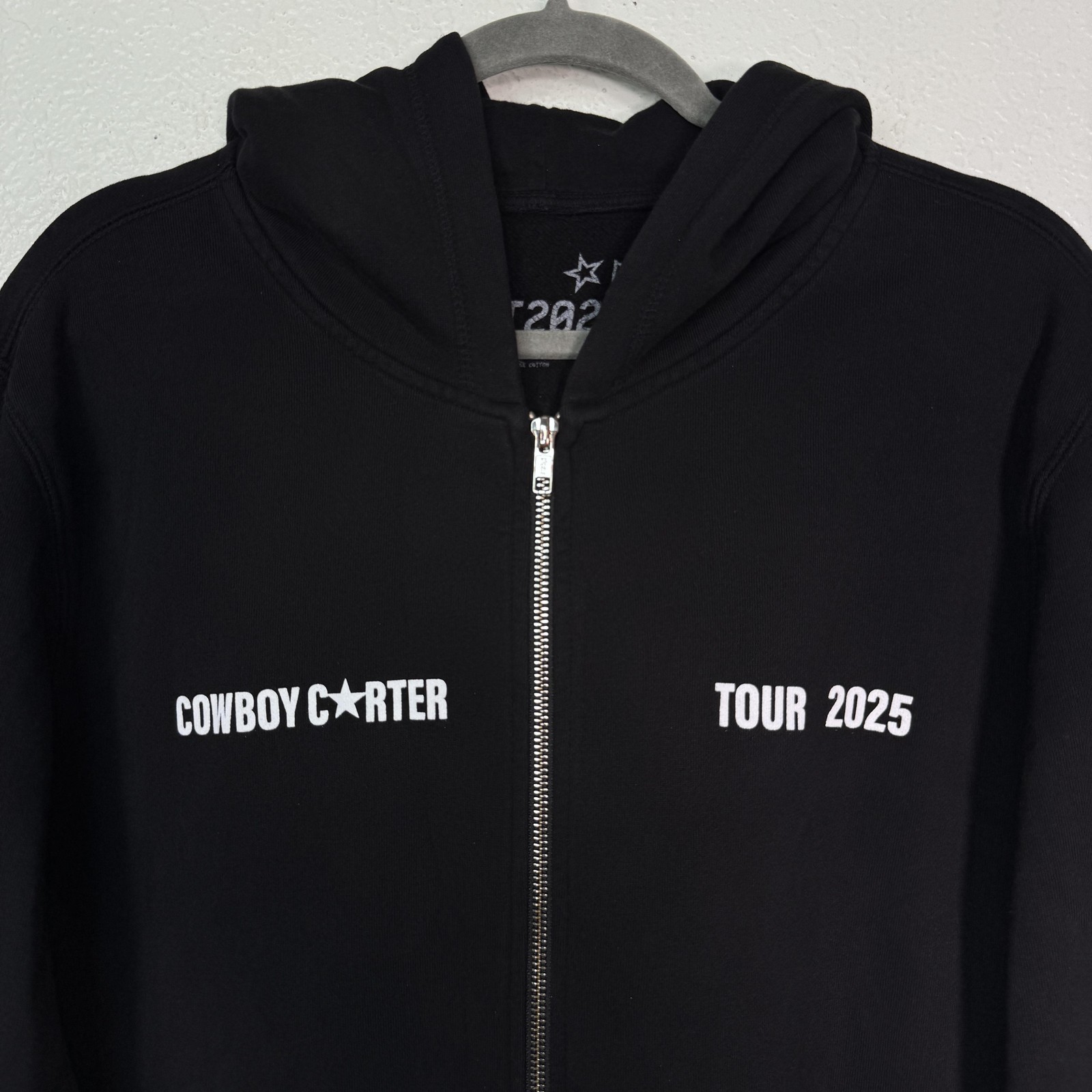 Beyonce Cowboy Carter Tour Jacket Medium Black Zip Up CCT 2025 Concert Merch M