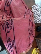 Vintage AC Spark Plug Rags Shop Towels Lot of 10 General Motors Flint