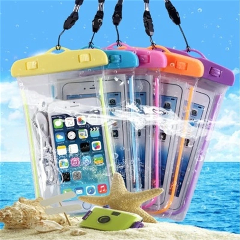 Custodia impermeabile subacquea per smartphone cover waterproof borsa cellulare - Immagine 3 di 4