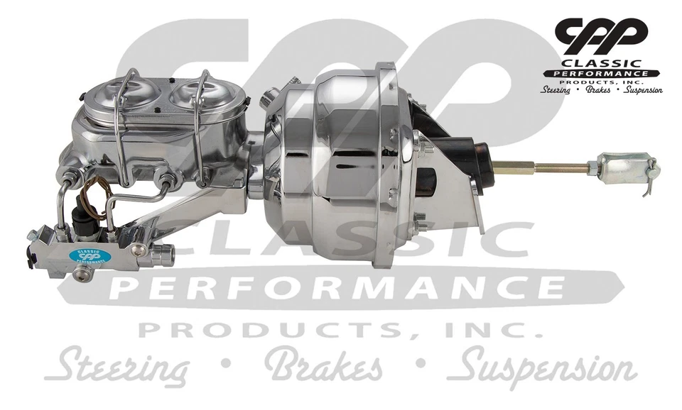 72 Buick Skylark Oldsmobile 442 1967 completo cromo 8" kit de refuerzo de freno eléctrico Foto 2 de 4