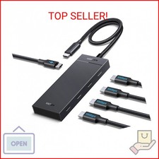 UGREEN Powered 100W 10Gbps USB C Hub - 5 in 1 Adapter with 4 USB-C, 100W PD Port