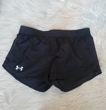 Under Armour Youth XL Black Athletic Activewear Shorts Built-In Liner