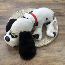 Pound Puppies White Black Puppy Dog Plush Stuffed Animal 18” Hasbro **READ**