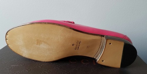 MARCO GUCCI 1953 ICÓNICO RARO HORSEBIT ROSA MOCASINES MOCASINES EU 35 ME ENCANTAN ZAPATOS - Imagen 4 de 5