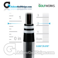 The GolfWorks 4R Designer Iron Ferrules 0.355"-0.370" (22.25mm) - Black / White