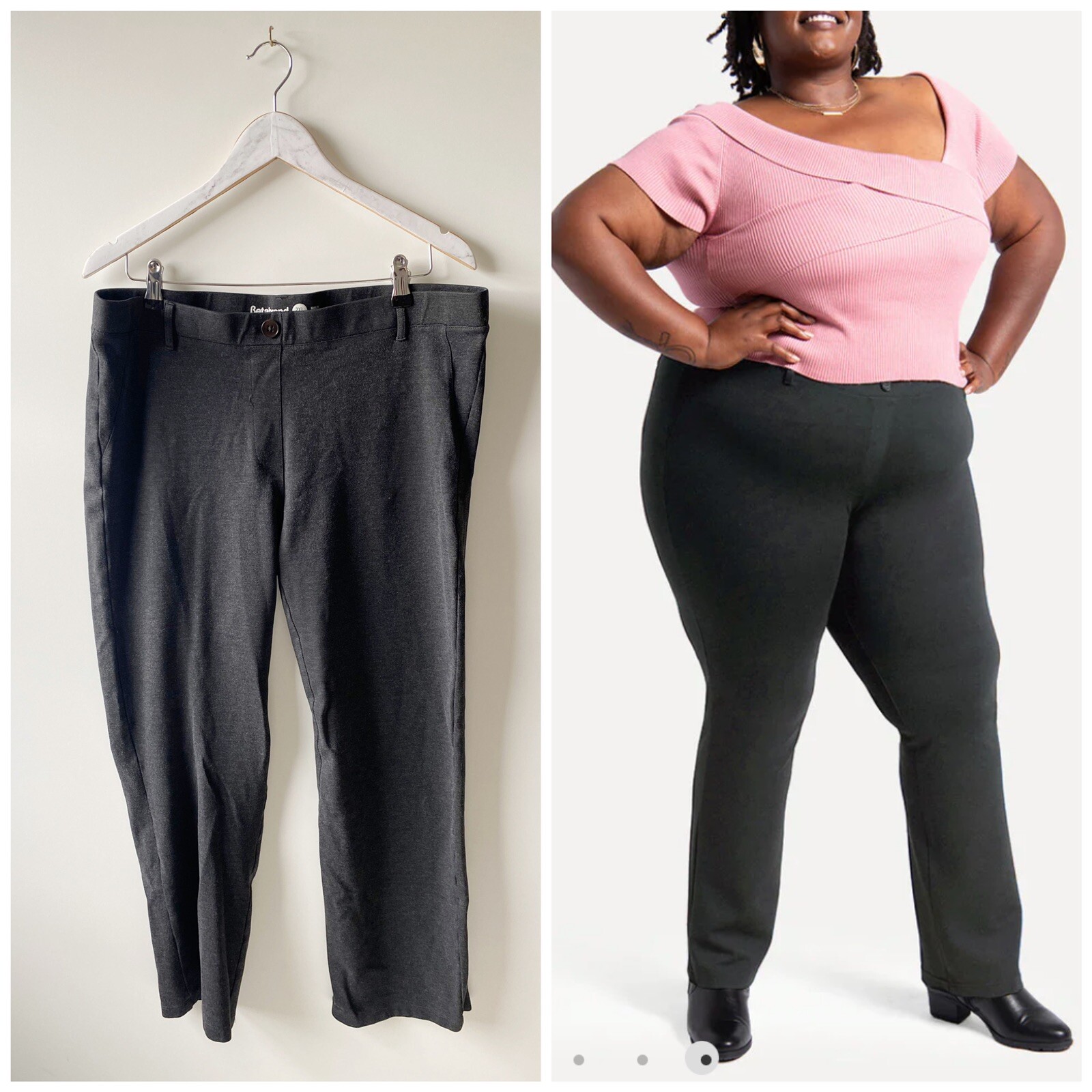 Straight Leg Plus Size Yoga Pants
