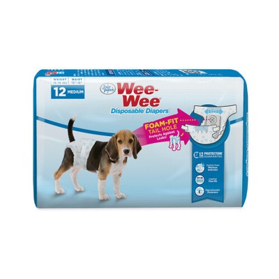 Four Paws Wee-Wee Disposable Dog Diapers Diaper; 1 Each
