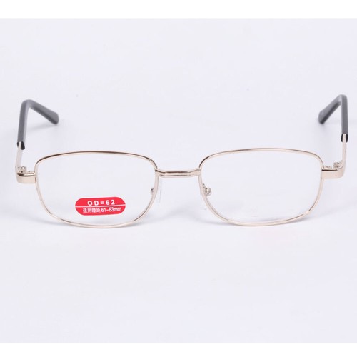 Gafas de lectura +4,50 +5,00 +5,50 +6,00 marco de metal negro + dorado de alta resistencia - Imagen 6 de 9