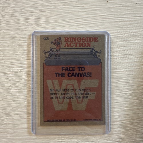 1985 O-Pee-Chee WWF - #43 Mr. Fuji (RC) - Picture 2 of 2