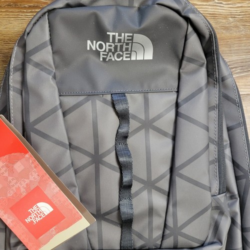 The North Face Youth Mini Free Fall Backpack Black Gray Lime Green Inside - Picture 6 of 9