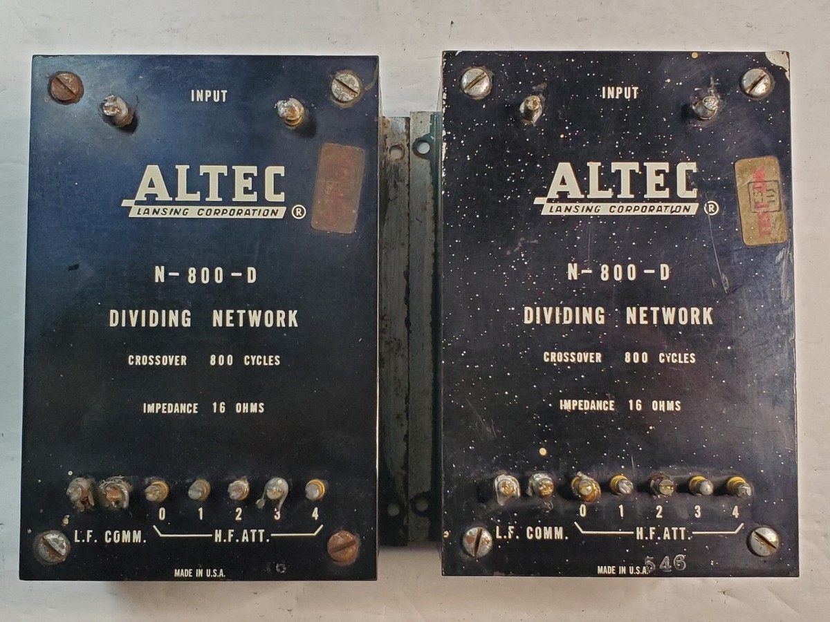 ALTEC アルテック　N-800-D Vintage Altec N-800-D Crossover Dividing Network Pair | eBay
