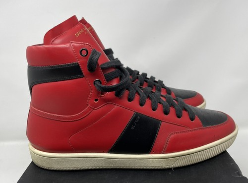 ysl red sneakers