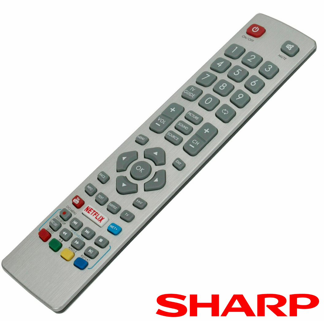 Sharp Aquos Smart TV Remote Control Replacement Netflix YouTube SHW/RMC