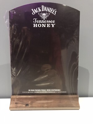 JACK DANIEL'S TENNESSEE HONIG HOLZSOCKEL KREIDE / MENÜTAFEL