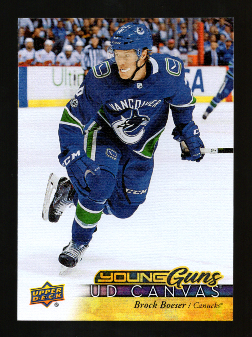2017-18 UPPER DECK BROCK BOESER YOUNG GUNS CANVAS #C223 ROOKIE RC