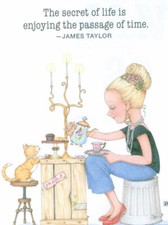 James Taylor-ENJOY PASSAGE OF TIME-Handcrafted Magnet-W/Mary Engelbreit art