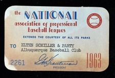 1963 Tony Conigliaro Ticket Pass NAPBL 18YR LL HR.363 RCY/MVP Boston Red Sox ⚾️