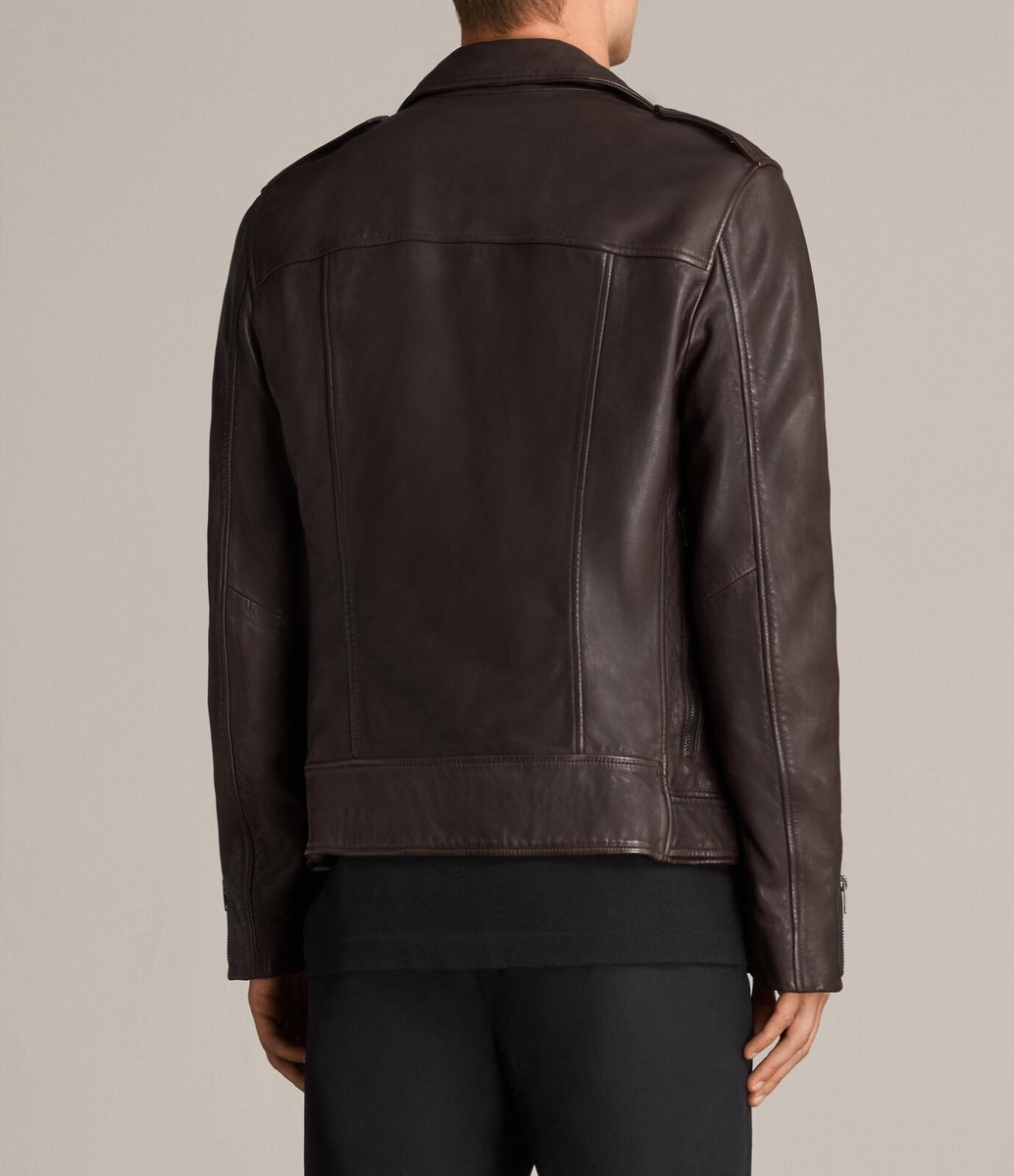NEW $670 ALL SAINTS leather jacket VOLTAIRE BIKER ML025L OXBLOOD