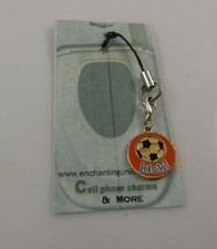 Soccer ball kick Cell phone charm purse strap cool sports