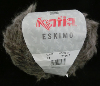 (139  /kg):  50 g ESKIMO von katia, Fb.71 braun, Fransengarn   #3481