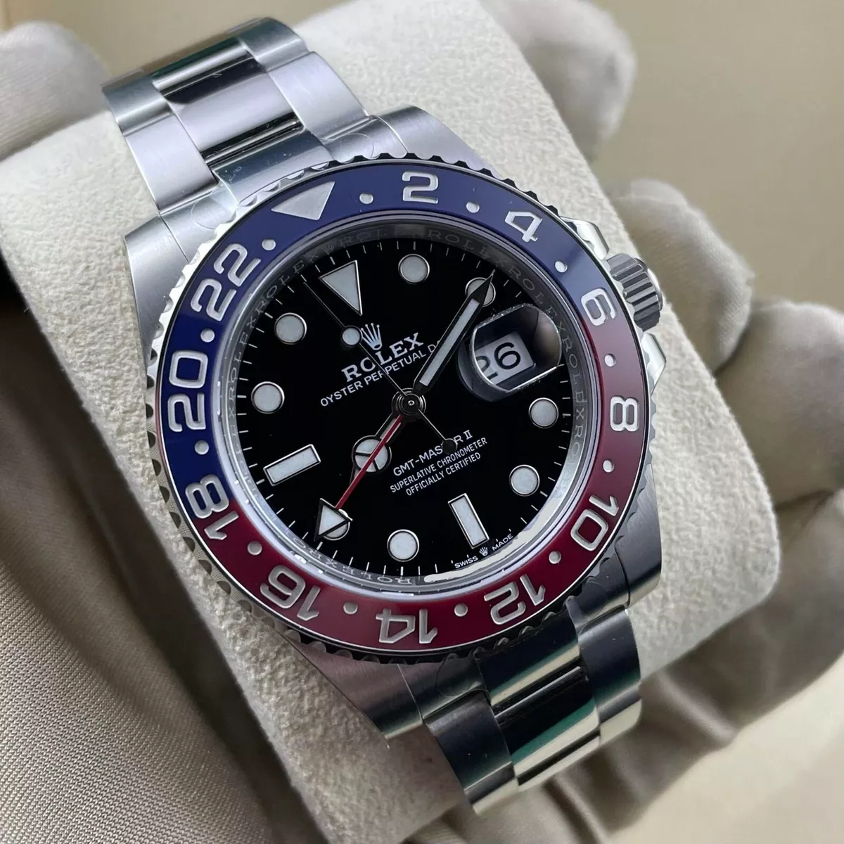 NEW With Stickers 2022 Rolex GMT Master II 40mm Pepsi 126710BLRO