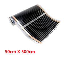 All Sizes 140W/M2 Infrared Heating Film 220V Electric Warm Floor Mat 50Cm Width 