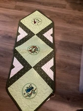 Garden summer Quilted Table Runner 