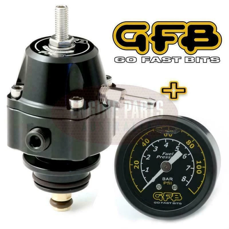 GFB FX-S Fuel Pressure Regulator for Ford BA BF FG XR6 Turbo Barra 4.0L + Gauge