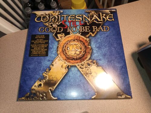 Whitesnake "Still Good to be Bad" 2LP Blue Vinyl Record Album. New, Sealed 2023.