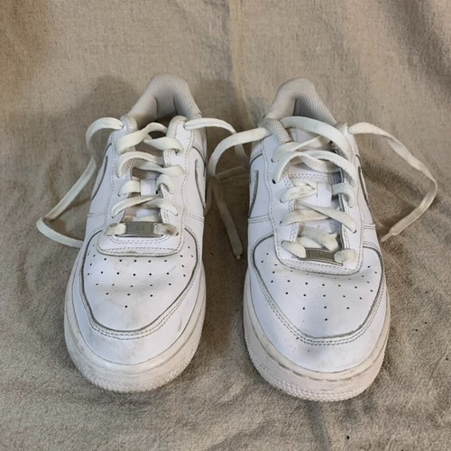 Nike Youth 7 Air Force 1 Sneakers White Low Top Classic Shoes Basketball Sports - Picture 3 of 10