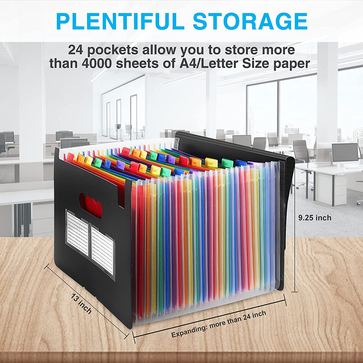File Folder 9 Pack Black Plastic ,Fun Storage 3 Tab | Ubuy File Folders