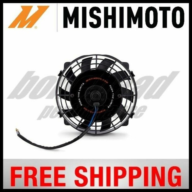 Mishimoto Performance Single Black 8" Slim Electric Radiator Cooling