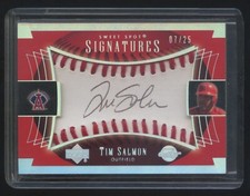 2003 UD SWEET SPOT TIM SALMON AUTOGRAPH SSP #ED 07/25 RARE ANGELS LEGEND HOF ?