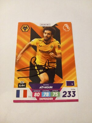 Trading Card signiert Rayan Ait-Nouri Wolverhampton NEU 