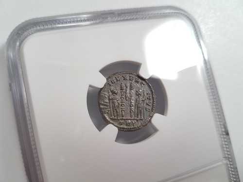 Constantino II Imperio Romano BI Nummus AE3/4 NGC Ch AU Antiguo Epfig Tesoro César - Imagen 13 de 17